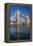 Tower Bridge is viewed from a low angle towrds London City-Charles Bowman-Framed Premier Image Canvas