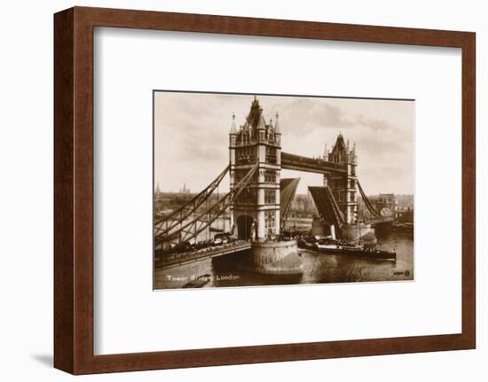 'Tower Bridge, London', c1910-Unknown-Framed Photographic Print
