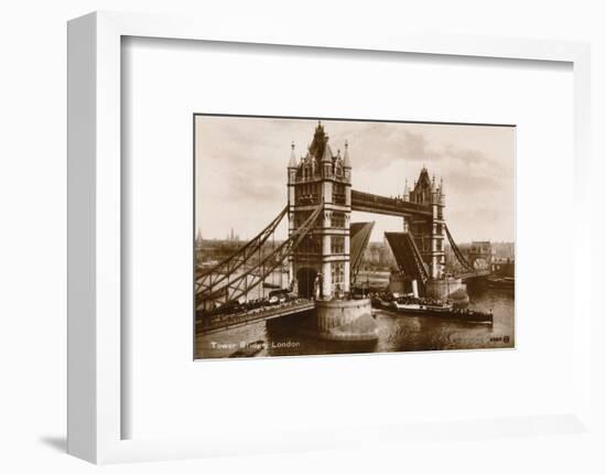 'Tower Bridge, London', c1910-Unknown-Framed Photographic Print