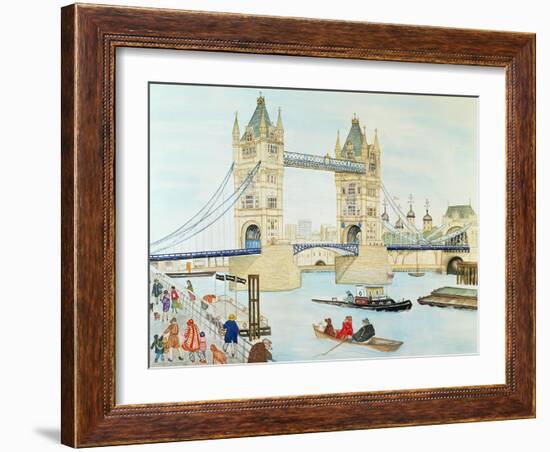 Tower Bridge, London-Gillian Lawson-Framed Premium Giclee Print