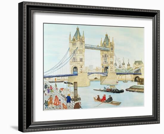 Tower Bridge, London-Gillian Lawson-Framed Giclee Print