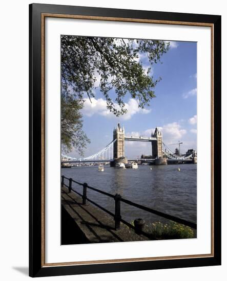 Tower Bridge over the River Thames, London, England-Bill Bachmann-Framed Photographic Print