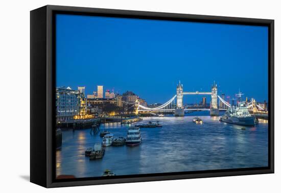 Tower Bridge, River Thames, London, England, United Kingdom, Europe-John Guidi-Framed Premier Image Canvas
