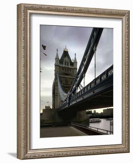 Tower Bridge, Thames River, London, England-Chuck Haney-Framed Photographic Print