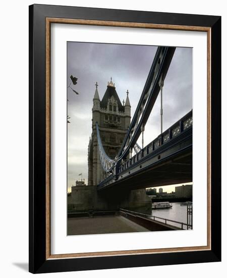 Tower Bridge, Thames River, London, England-Chuck Haney-Framed Photographic Print