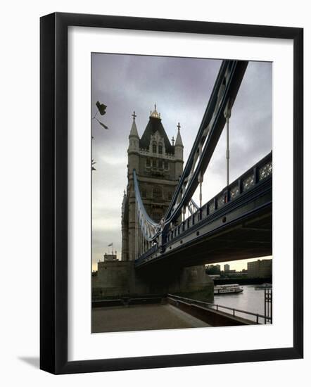 Tower Bridge, Thames River, London, England-Chuck Haney-Framed Photographic Print