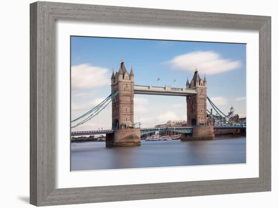 Tower Bridge, Thames River, London, England-null-Framed Photographic Print