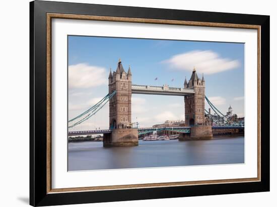 Tower Bridge, Thames River, London, England-null-Framed Photographic Print