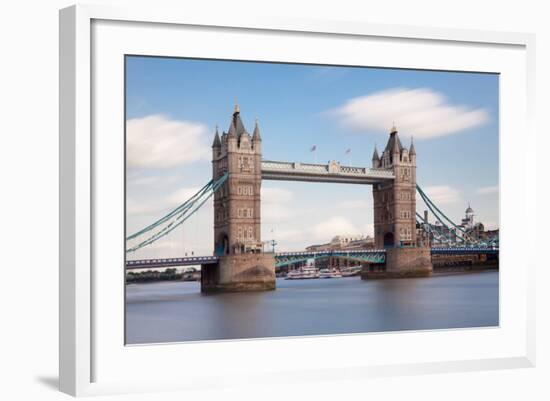 Tower Bridge, Thames River, London, England-null-Framed Photographic Print