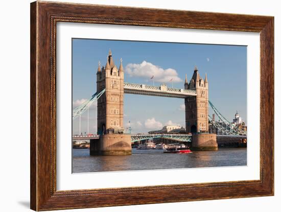 Tower Bridge, Thames River, London, England-null-Framed Photographic Print