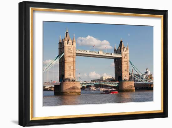 Tower Bridge, Thames River, London, England-null-Framed Photographic Print