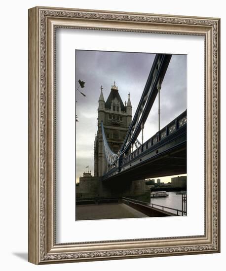 Tower Bridge, Thames River, London, England-Chuck Haney-Framed Photographic Print