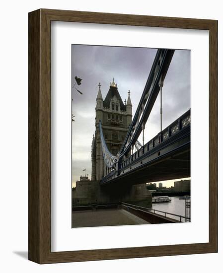 Tower Bridge, Thames River, London, England-Chuck Haney-Framed Photographic Print