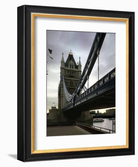 Tower Bridge, Thames River, London, England-Chuck Haney-Framed Photographic Print