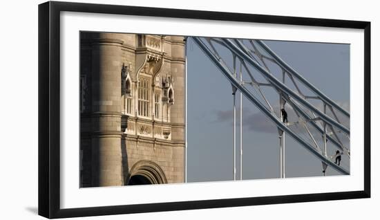 Tower Bridge with Construction Workers, London-Richard Bryant-Framed Photographic Print