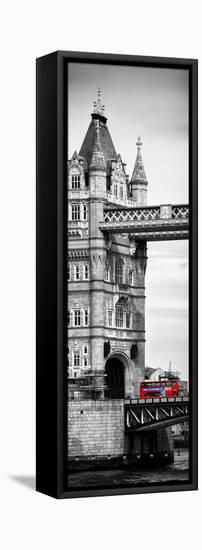 Tower Bridge with Red Bus in London - City of London - UK - England - United Kingdom - Door Poster-Philippe Hugonnard-Framed Premier Image Canvas