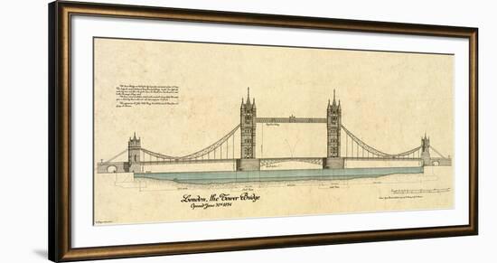 Tower Bridge-Yves Poinsot-Framed Art Print