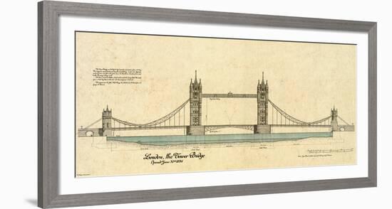 Tower Bridge-Yves Poinsot-Framed Art Print