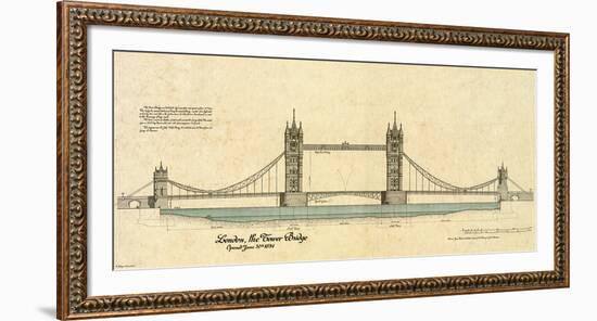 Tower Bridge-Yves Poinsot-Framed Art Print