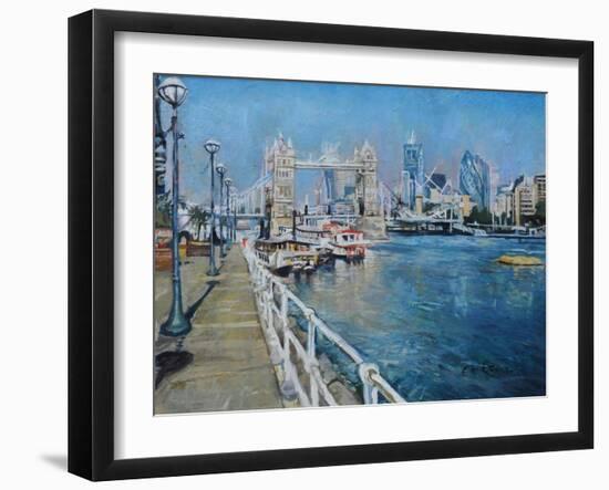 Tower Bridge-John Erskine-Framed Giclee Print