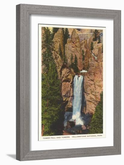 Tower Fall, Yellowstone Park, Montana-null-Framed Art Print