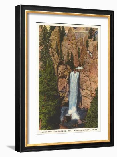 Tower Fall, Yellowstone Park, Montana-null-Framed Art Print