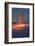 Tower Fog Night Lights Golden Gate Bridge, San Francisco California Travel-Vincent James-Framed Photographic Print