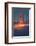 Tower Fog Night Lights Golden Gate Bridge, San Francisco California Travel-Vincent James-Framed Photographic Print