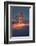 Tower Fog Night Lights Golden Gate Bridge, San Francisco California Travel-Vincent James-Framed Photographic Print