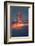 Tower Fog Night Lights Golden Gate Bridge, San Francisco California Travel-Vincent James-Framed Photographic Print