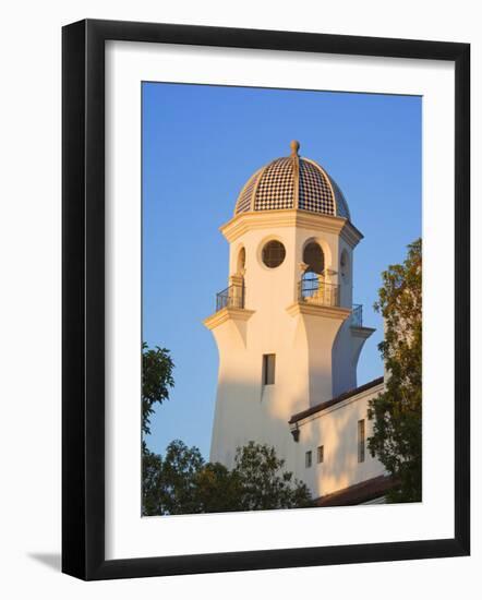 Tower in Paseo Nuevo Shopping Mall, Santa Barbara, California, United States of America-Richard Cummins-Framed Photographic Print