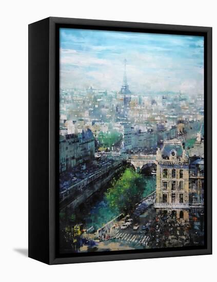 Tower in the Distance-Mark Lague-Framed Stretched Canvas