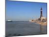 Tower, North Pier and Beach, Blackpool, Lancashire, England, United Kingdom, Europe-Rolf Richardson-Mounted Photographic Print