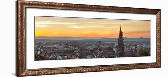 Tower of a Cathedral, Freiburg Munster, Baden-Wurttemberg, Germany-null-Framed Photographic Print