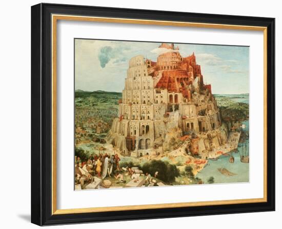 'Tower of Babel', 1563. Artist: Pieter Bruegel the Elder-Pieter Bruegel the Elder-Framed Giclee Print