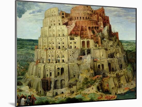 Tower of Babel, 1563 (Detail)-Pieter Bruegel the Elder-Mounted Giclee Print