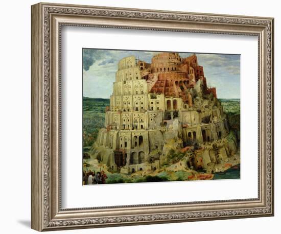 Tower of Babel, 1563 (Detail)-Pieter Bruegel the Elder-Framed Giclee Print