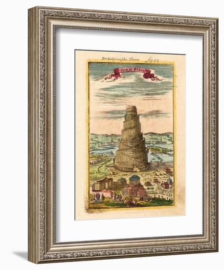 Tower of Babel, 1719-Alain Manesson Mallet-Framed Giclee Print