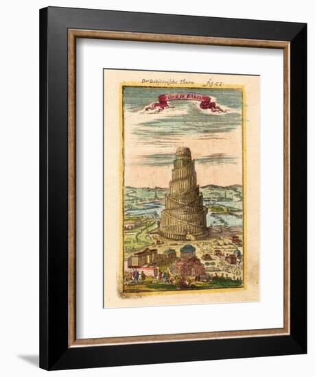 Tower of Babel, 1719-Alain Manesson Mallet-Framed Giclee Print