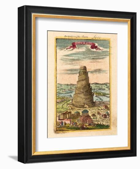 Tower of Babel, 1719-Alain Manesson Mallet-Framed Giclee Print