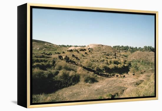 Tower of Babel, Babylon, Iraq, 1977-Vivienne Sharp-Framed Premier Image Canvas