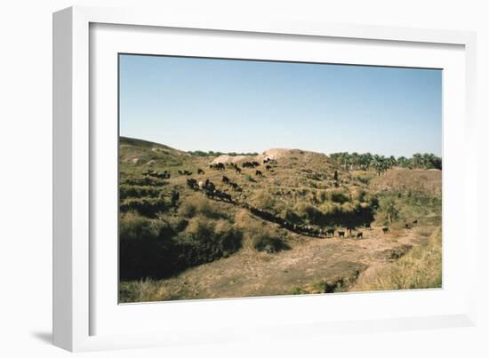 Tower of Babel, Babylon, Iraq, 1977-Vivienne Sharp-Framed Photographic Print