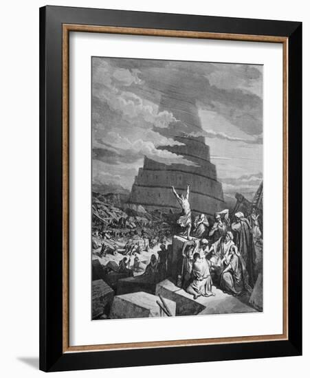 Tower of Babel by Gustave Dore-Philip Gendreau-Framed Giclee Print