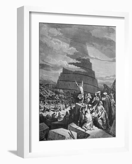 Tower of Babel by Gustave Dore-Philip Gendreau-Framed Giclee Print