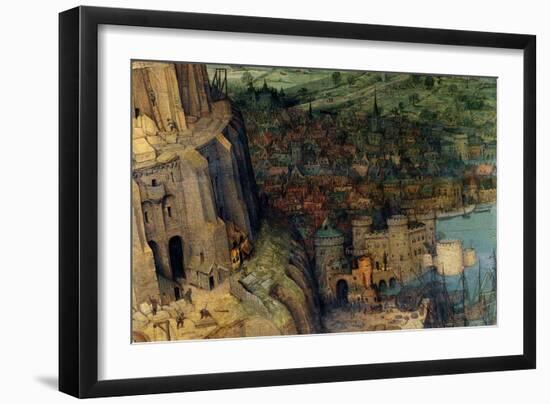 Tower of Babel - Detail-Pieter Breughel the Elder-Framed Art Print