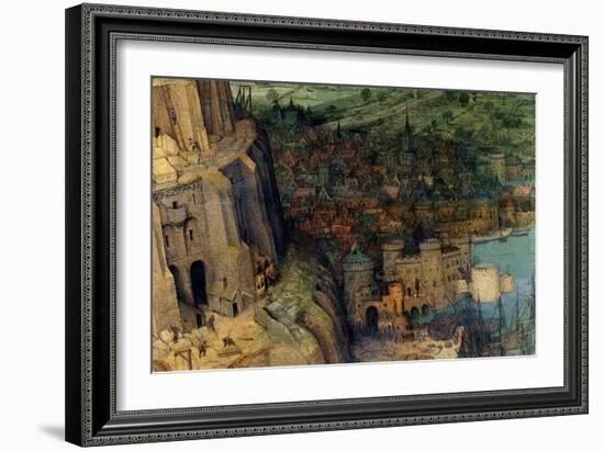 Tower of Babel - Detail-Pieter Breughel the Elder-Framed Art Print