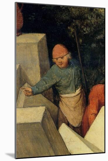 Tower of Babel - Detail-Pieter Breughel the Elder-Mounted Art Print