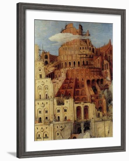 Tower of Babel - Detail-Pieter Breughel the Elder-Framed Art Print