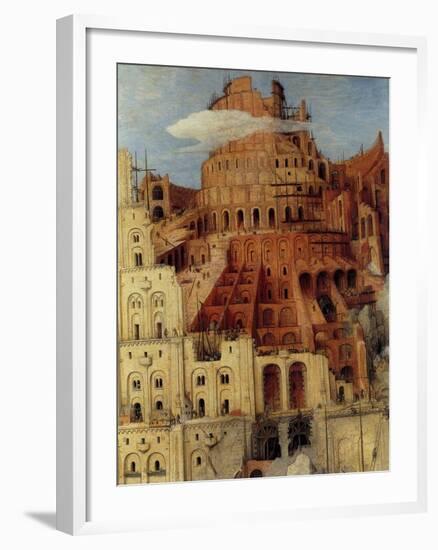 Tower of Babel - Detail-Pieter Breughel the Elder-Framed Art Print