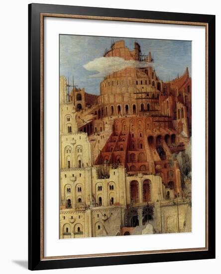 Tower of Babel - Detail-Pieter Breughel the Elder-Framed Art Print